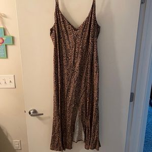 Cheetah Print Midi Dress